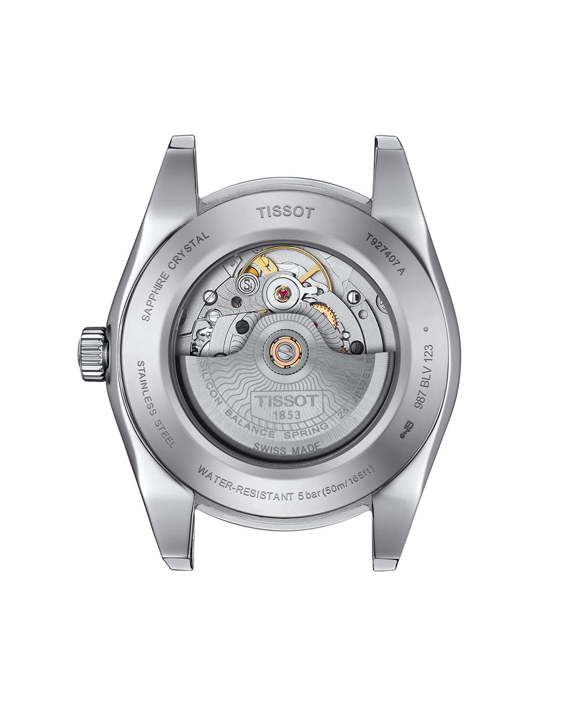Tissot Gentleman Powermatic 80 Silicium Solid 18K Gold bezel - T927.407.46.051.00