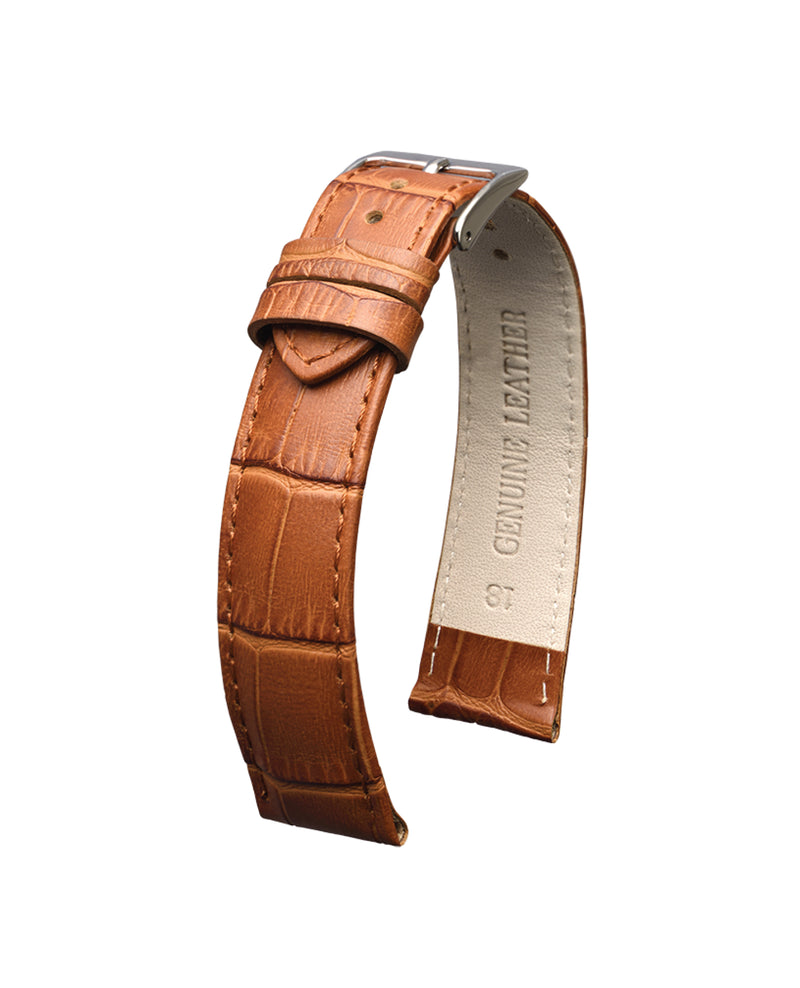 Bracelet montre de cuir de veau, grain alligator Reflet N8.1.21.2.1.1.