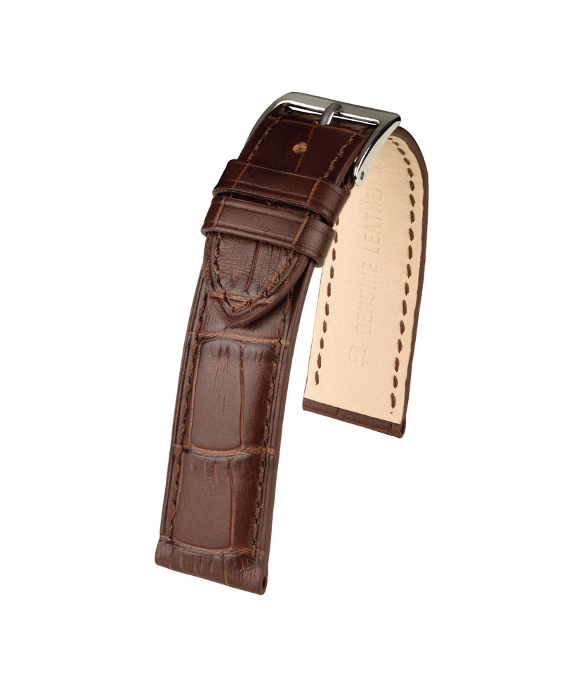 Bracelet montre de cuir de veau, grain alligator City XXL VR7.1.12.2.1.1.