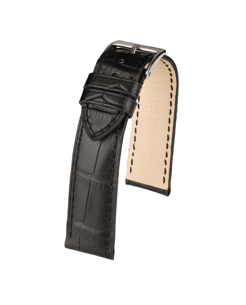 Bracelet montre de cuir de veau, grain alligator City XXL VR7.1.01.2.1.1.